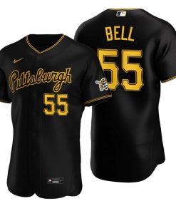Pittsburgh Pirates Josh Bell Black Authentic 2020 Alternate Jersey