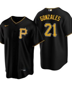 Pittsburgh Pirates Nick Gonzales Black 2020 MLB Draft Alternate Replica Jersey