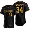 Pittsburgh Pirates Trevor Williams Black Authentic 2020 Alternate Jersey