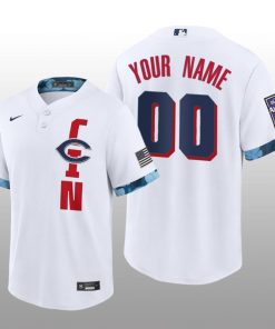 Reds Custom 2021 MLB All-Star Game Replica White Jersey