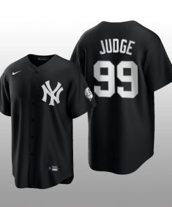 Replica Yankees Aaron Judge 2021 All Black Fashion Serise Jersey Black