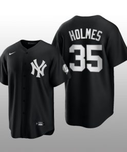Replica Yankees Clay Holmes 2021 All Black Fashion Serise Jersey Black