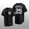 Replica Yankees Gio Urshela 2021 All Black Fashion Serise Jersey Black
