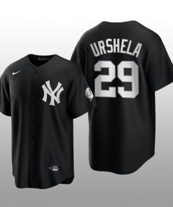 Replica Yankees Gio Urshela 2021 All Black Fashion Serise Jersey Black