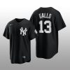 Replica Yankees Joey Gallo 2021 All Black Fashion Serise Jersey Black