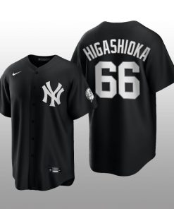 Replica Yankees Kyle Higashioka 2021 All Black Fashion Serise Jersey Black