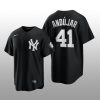 Replica Yankees Miguel Andujar 2021 All Black Fashion Serise Jersey Black