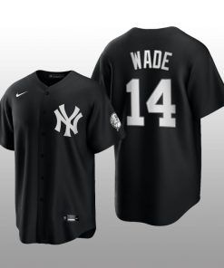 Replica Yankees Tyler Wade 2021 All Black Fashion Serise Jersey Black