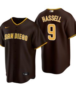 San Diego Padres Robert Hassell Brown 2020 MLB Draft Road Replica Jersey