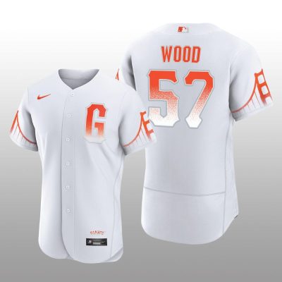 San Francisco Giants Alex Wood City Connect Authentic White Jersey