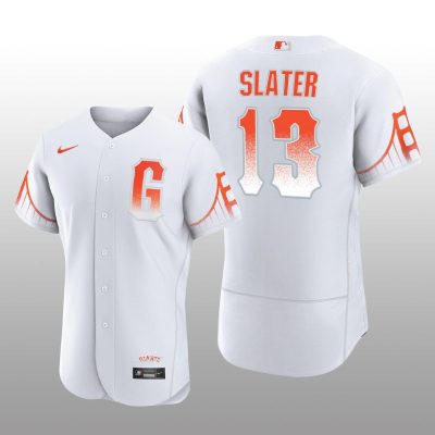 San Francisco Giants Austin Slater City Connect Authentic White Jersey