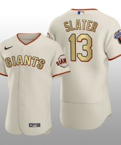 San Francisco Giants Austin Slater World Series Champions 2010 Cream Jersey