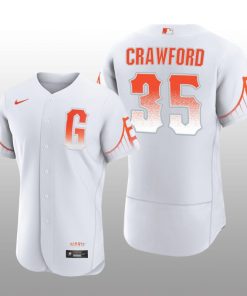 San Francisco Giants Brandon Crawford 2021 City Connect Authentic White Jersey