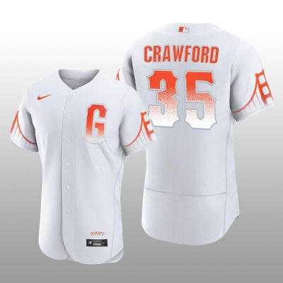 San Francisco Giants Brandon Crawford City Connect Authentic White Jersey
