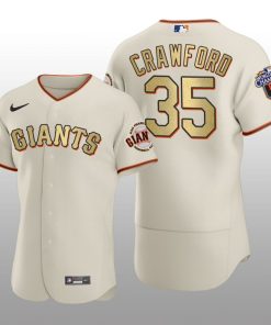 San Francisco Giants Brandon Crawford World Series Champions 2010 Cream Jersey