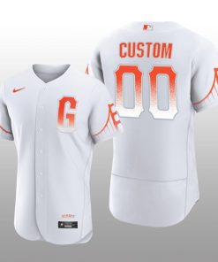 San Francisco Giants Custom 2021 City Connect Authentic White Jersey