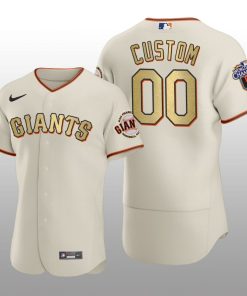 San Francisco Giants Custom World Series Champions 2010 Cream Jersey