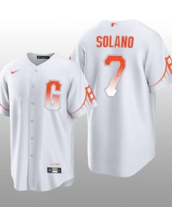 San Francisco Giants Donovan Solano 2021 City Connect Replica White Jersey