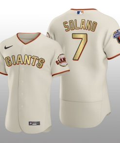 San Francisco Giants Donovan Solano World Series Champions 2010 Cream Jersey