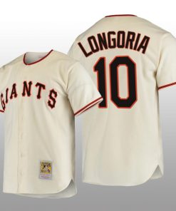 San Francisco Giants Evan Longoria Authentic Cooperstown Collection Home Cream 1954 Jersey