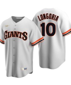 San Francisco Giants Evan Longoria White Cooperstown Collection Home Jersey