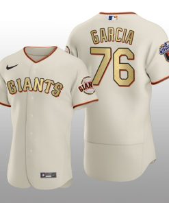 San Francisco Giants Jarlin Garcia World Series Champions 2010 Cream Gold Jersey