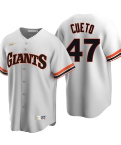 San Francisco Giants Johnny Cueto White Cooperstown Collection Home Jersey