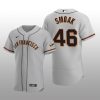 San Francisco Giants Justin Smoak Authentic Road Gray Jersey