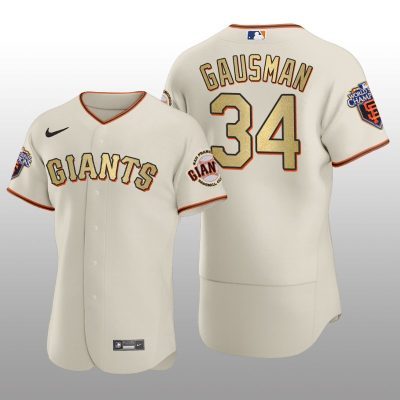 San Francisco Giants Kevin Gausman World Series Champions 2010 Cream Jersey