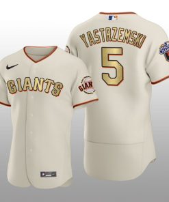 San Francisco Giants Mike Yastrzemski World Series Champions 2010 Cream Jersey