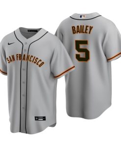 San Francisco Giants Patrick Bailey Gray 2020 MLB Draft Road Replica Jersey