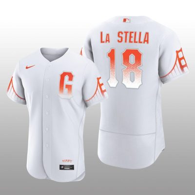 San Francisco Giants Tommy La Stella City Connect Authentic White Jersey
