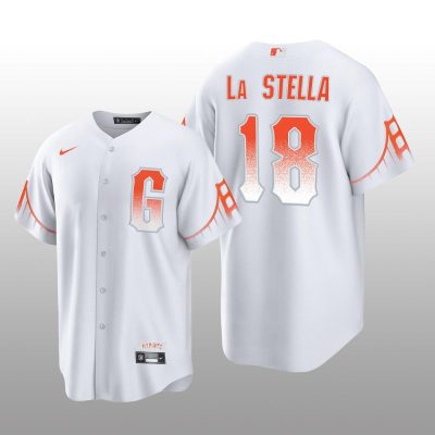 San Francisco Giants Tommy La Stella City Connect Replica White Jersey