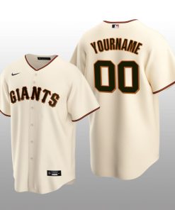 San Francisco Giants yourname Cream Home 2020 Official Replica Team Jersey
