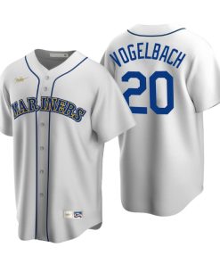 Seattle Mariners Daniel Vogelbach White Cooperstown Collection Home Jersey