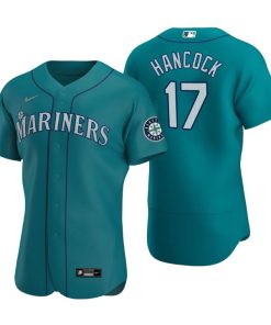 Seattle Mariners Emerson Hancock Aqua Authentic 2020 MLB Draft Alternate Jersey