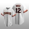 Seattle Mariners Evan White White Home Cooperstown Collection Player Jersey