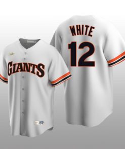 Seattle Mariners Evan White White Home Cooperstown Collection Player Jersey