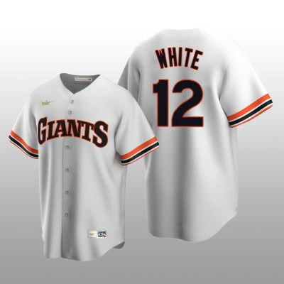 Seattle Mariners Evan White White Home Cooperstown Collection Player Jersey