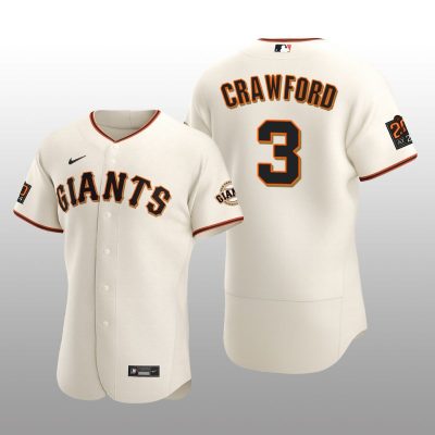 Seattle Mariners J.P. Crawford Cream Home 2022 Alternate Team Logo Jersey