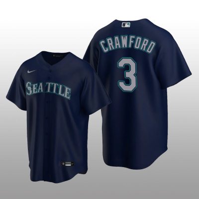 Seattle Mariners J.P. Crawford Navy Alternate 2020 Replica Player Jersey