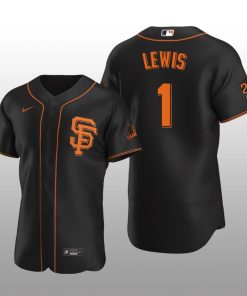 Seattle Mariners Kyle Lewis Black Alternate 2021 Alternate Player Jersey