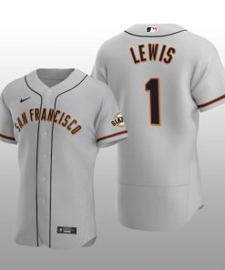 Seattle Mariners Kyle Lewis Grey Road 2021 Alternate Team Jersey