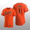 Seattle Mariners Kyle Lewis Orange Alternate 2020 Alternate Jersey