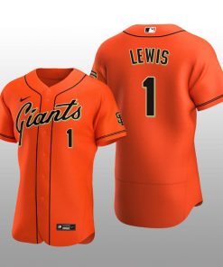 Seattle Mariners Kyle Lewis Orange Alternate 2020 Alternate Jersey