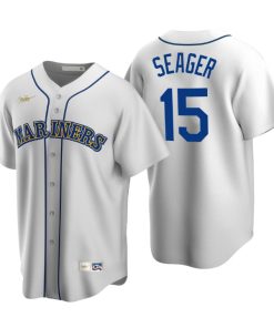 Seattle Mariners Kyle Seager White Cooperstown Collection Home Jersey