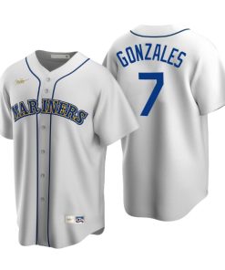 Seattle Mariners Marco Gonzales White Cooperstown Collection Home Jersey