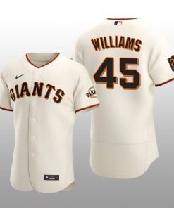 Seattle Mariners Taylor Williams Cream Home 2027 Alternate Team Logo Jersey