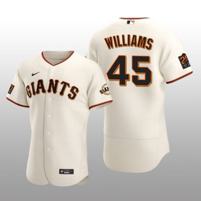 Seattle Mariners Taylor Williams Cream Home 2027 Alternate Team Logo Jersey