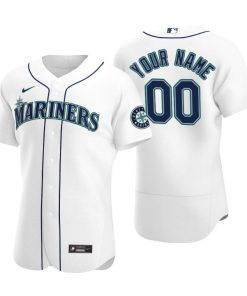 Seattle Mariners White 2020 Home Authentic Custom Men's Jersey